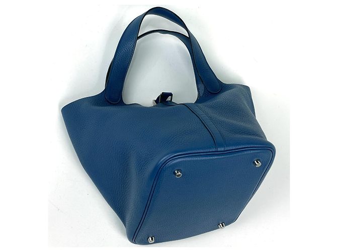 Hermès Bolsa Hermes Picotin Lock MM em azul - vista 2