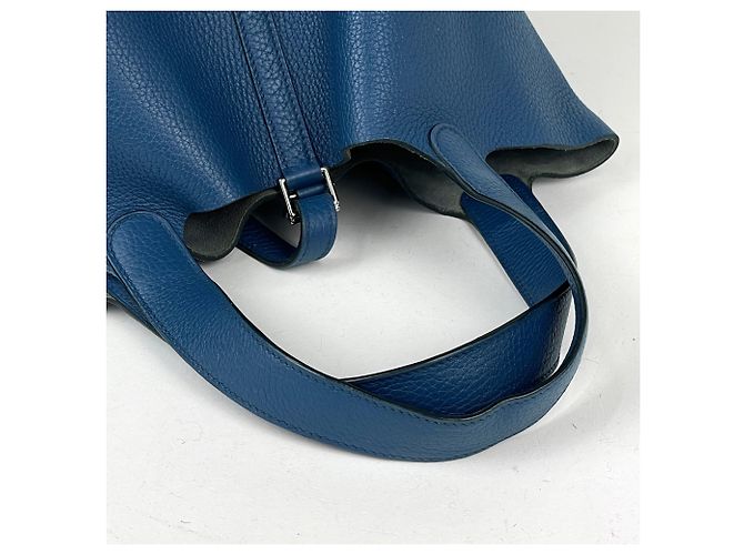 Hermès Bolsa Hermes Picotin Lock MM em azul - vista 6