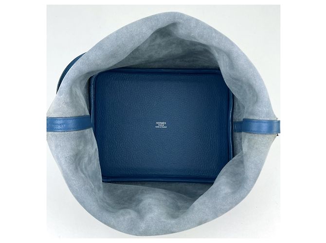 Hermès Bolsa Hermes Picotin Lock MM em azul - vista 9
