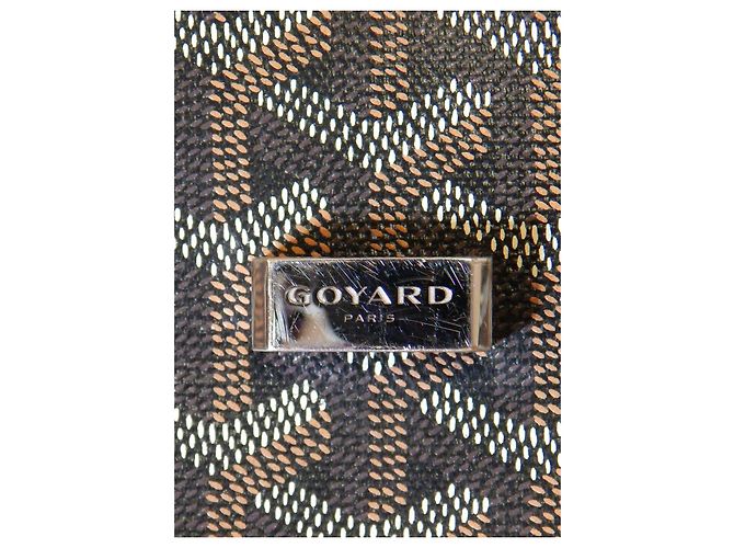 Goyard Belvédère PM Borsa a Tracolla Tela Marrone Pelle Nera - vista 4