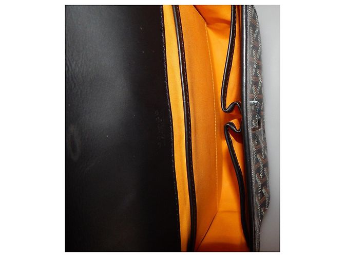 Goyard Belvédère PM Borsa a Tracolla Tela Marrone Pelle Nera - vista 8