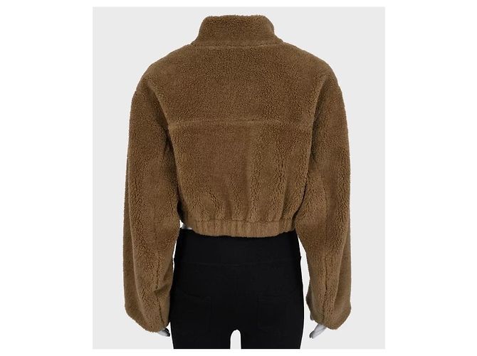 Khaite Brown Fitted Bomber Jacket Sz. M Gebraucht - Ansicht 3