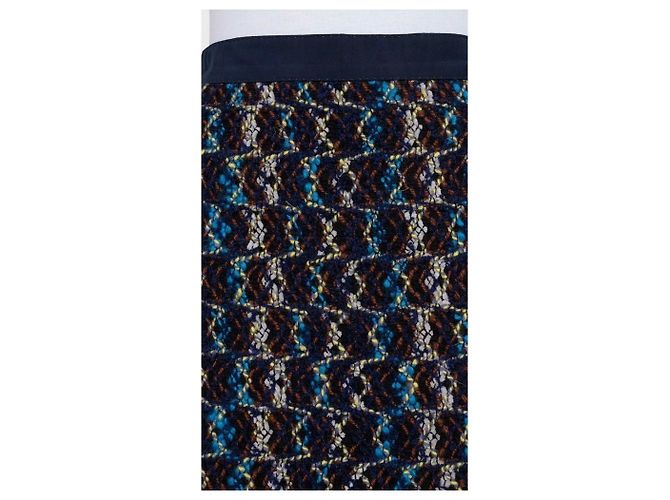 Gonna midi in lana blu Louis Vuitton Sz.36 usata - vista 4