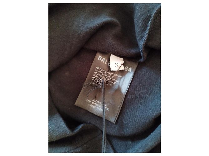 Balenciaga Camiseta Jersey Torre Eiffel Negra - vista 9