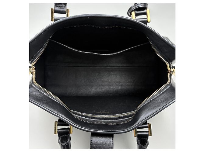 Autre Marque Borsa a mano in pelle nera Saint Laurent - vista 10