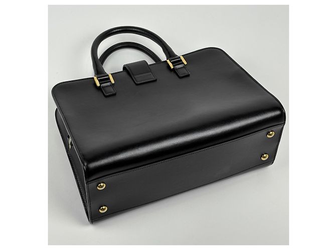 Autre Marque Borsa a mano in pelle nera Saint Laurent - vista 2