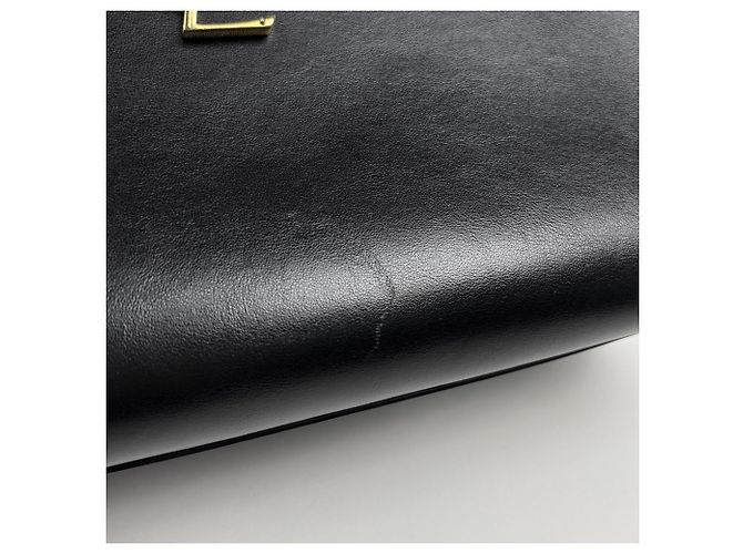 Autre Marque Borsa a mano in pelle nera Saint Laurent - vista 4