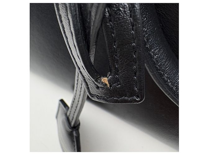 Autre Marque Borsa a mano in pelle nera Saint Laurent - vista 5