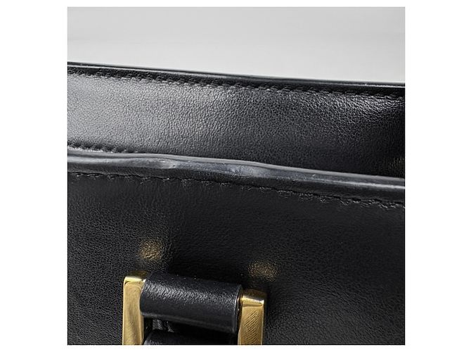 Autre Marque Borsa a mano in pelle nera Saint Laurent - vista 7