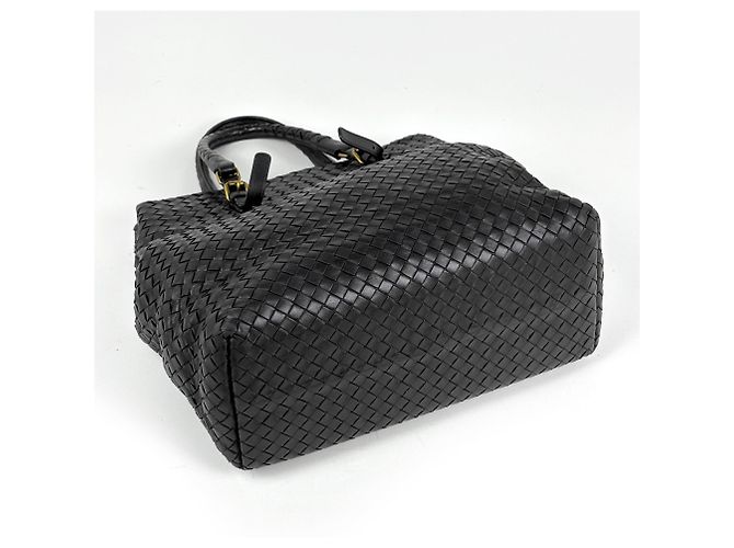 Bottega Veneta Shopper aus schwarzem Leder - Ansicht 2