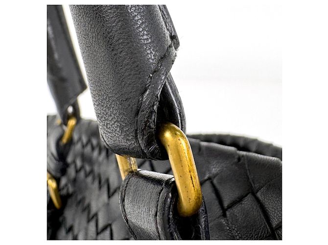 Bottega Veneta Shopper aus schwarzem Leder - Ansicht 4