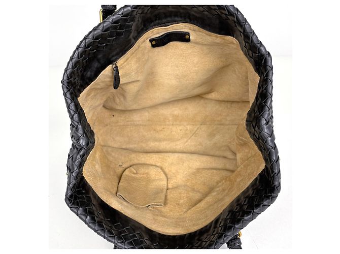 Bottega Veneta Shopper aus schwarzem Leder - Ansicht 9