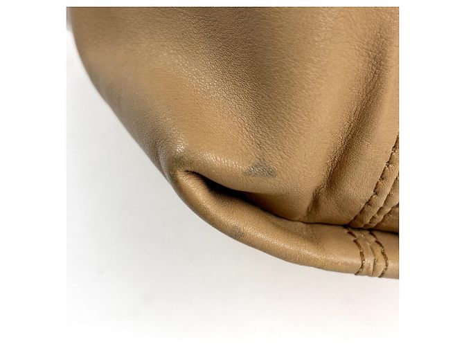 Borsa Tote Chanel in pelle beige - vista 4