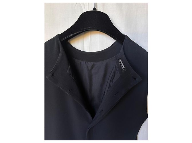 Top de seda negro Giorgio Armani - vista 2