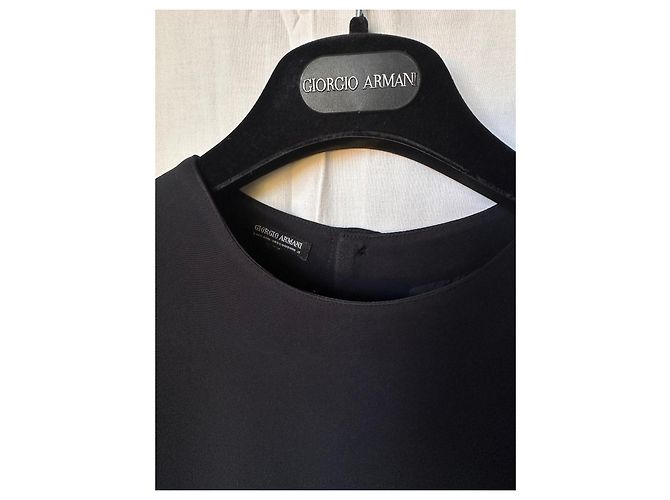 Top de seda negro Giorgio Armani - vista 4