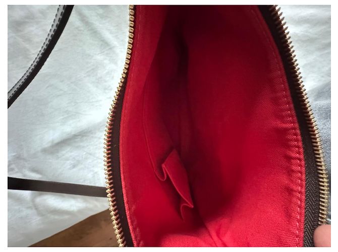 Louis Vuitton Borsa a Tracolla Bloomsbury GM Damier Ebene - vista 9