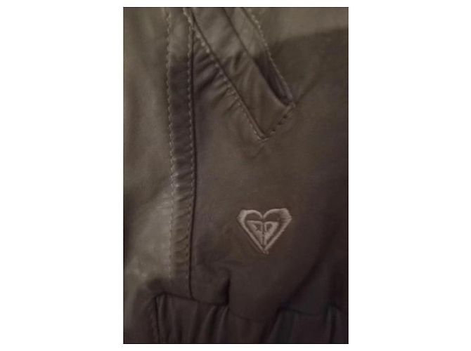 Autre Marque Roxy Graue Lammleder Bomberjacke - Ansicht 4