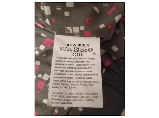 Autre Marque Roxy Graue Lammleder Bomberjacke - Ansicht 5