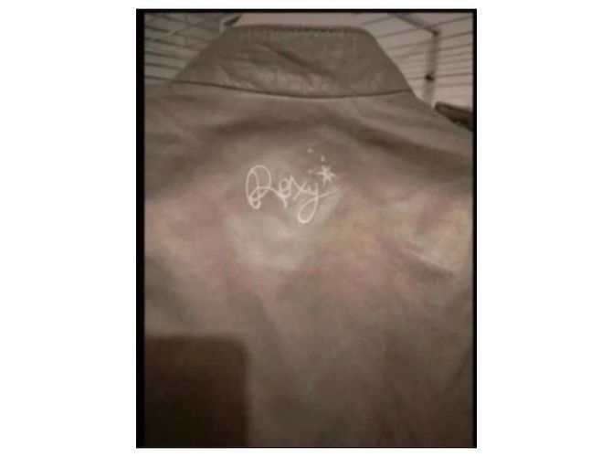 Autre Marque Roxy Graue Lammleder Bomberjacke - Ansicht 8