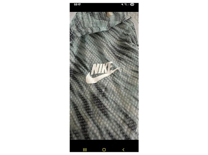 Nike Chaleco con Capucha de Nailon Estampado - Verde y Gris - vista 10