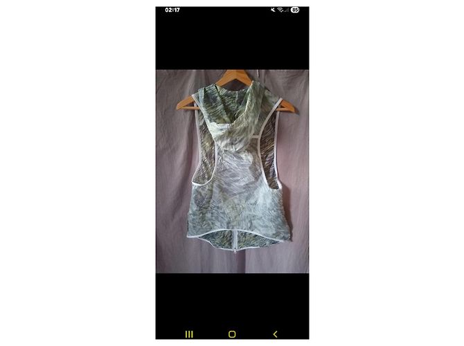 Nike Chaleco con Capucha de Nailon Estampado - Verde y Gris - vista 13