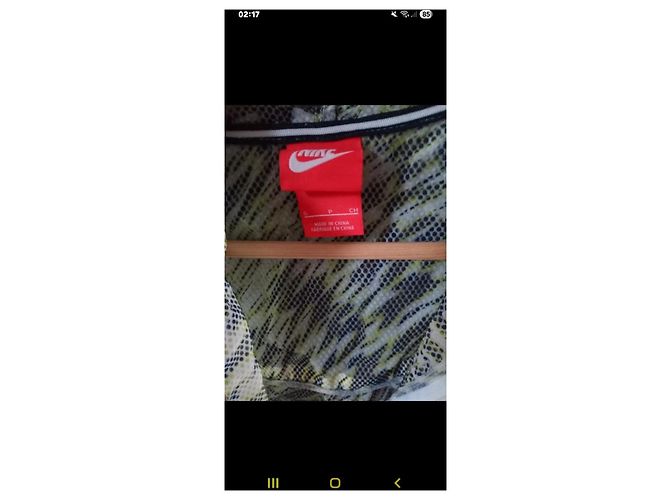 Nike Chaleco con Capucha de Nailon Estampado - Verde y Gris - vista 15