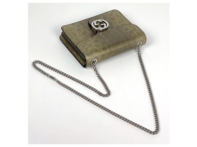 Borsa a tracolla in pelle Gucci Interlocking G - vista 4