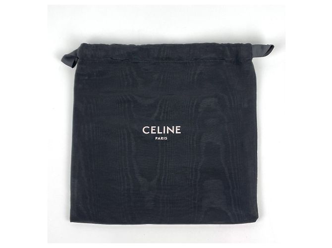 Céline Borsa a spalla Celine CELINE Teen Triomphe in pelle nera - vista 10