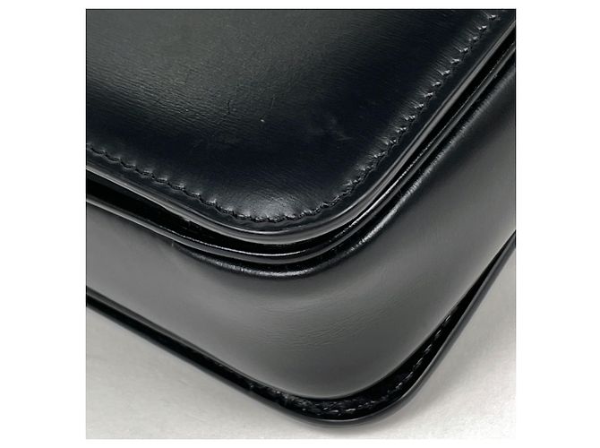 Céline Borsa a spalla Celine CELINE Teen Triomphe in pelle nera - vista 3