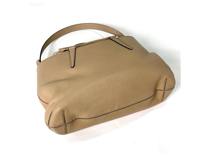 Fendi Handtasche aus braunem Leder und Wildleder - Ansicht 2