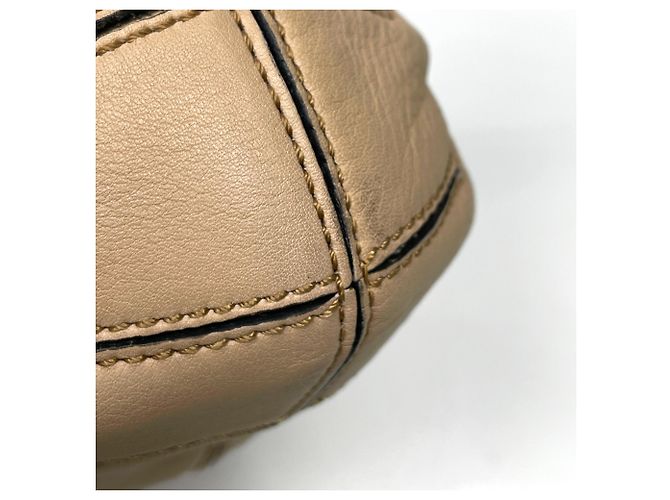 Fendi Handtasche aus braunem Leder und Wildleder - Ansicht 3