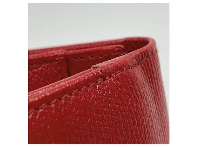 Cartera larga de Chanel en piel roja - vista 4