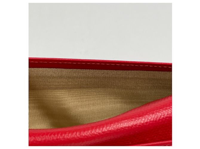 Cartera larga de Chanel en piel roja - vista 5