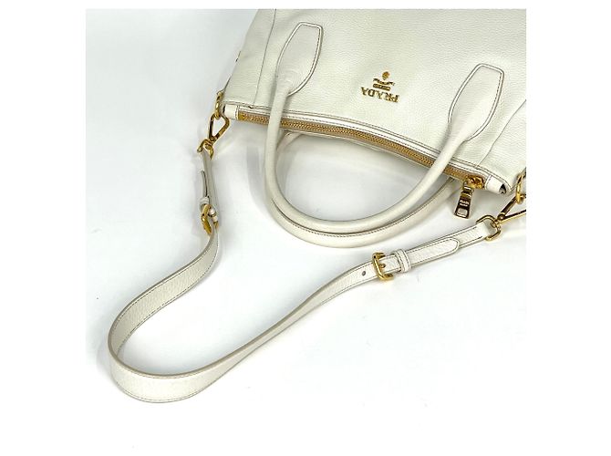 Sac à main en cuir 2-Way Prada - vue 7