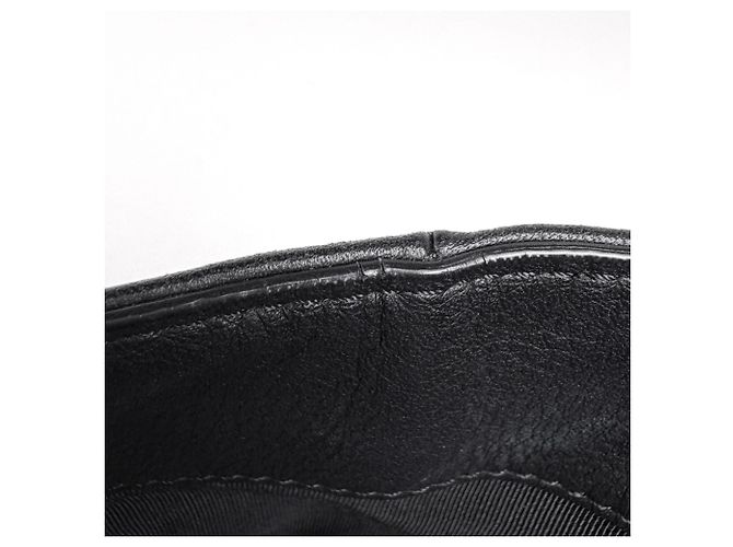Chanel Tote Bag aus schwarzem Leder - Ansicht 6