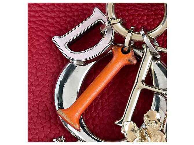 Borsa Christian Dior Diorissimo in pelle rossa - vista 4