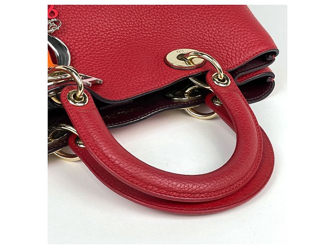 Borsa Christian Dior Diorissimo in pelle rossa - vista 6