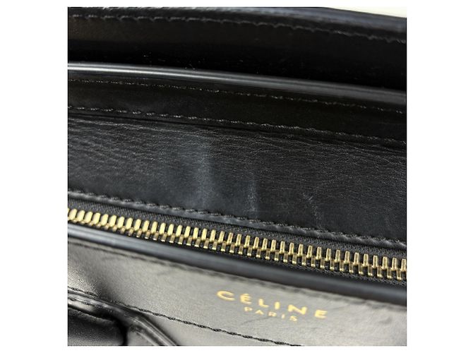 Céline Celine Luggage Micro Shopper Tote Bag - view 4