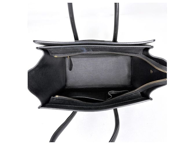 Céline Celine Luggage Micro Shopper Tote Bag - view 7