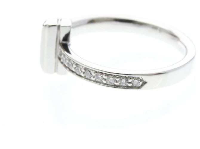 Autre Marque Tiffany T One Narrow Diamantring in Weißgold - Ansicht 2