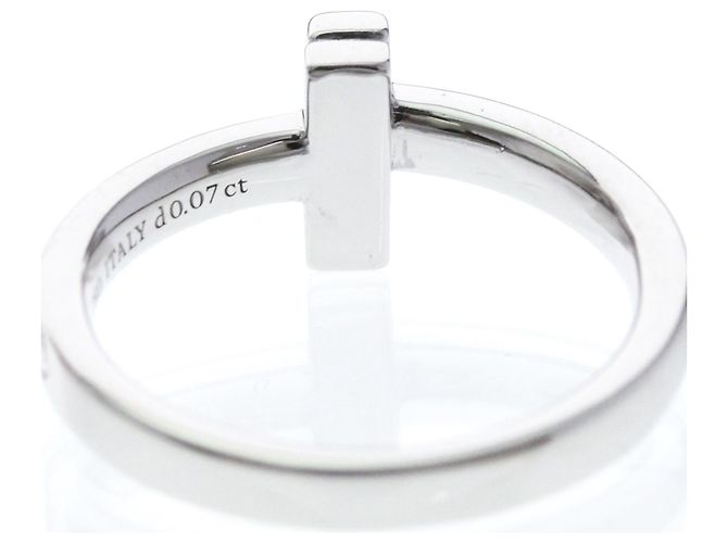 Autre Marque Tiffany T One Narrow Diamantring in Weißgold - Ansicht 8