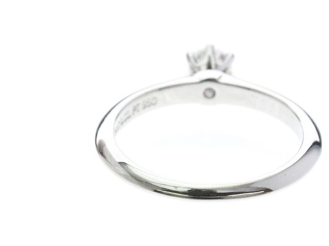 Autre Marque Anello solitario con diamante Tiffany - vista 3