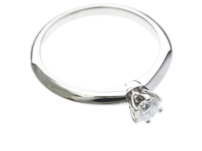 Autre Marque Anello solitario con diamante Tiffany - vista 9