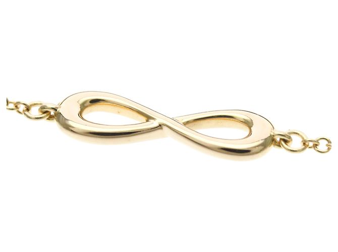 Autre Marque Bracciale Tiffany Infinity con ciondolo in oro rosa - vista 3