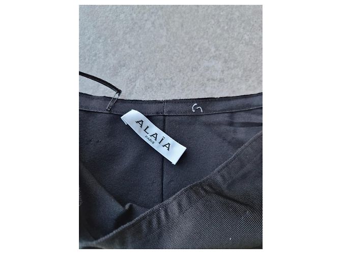 Alaïa Gonna Lunga Intime Nera in Viscosa - vista 7