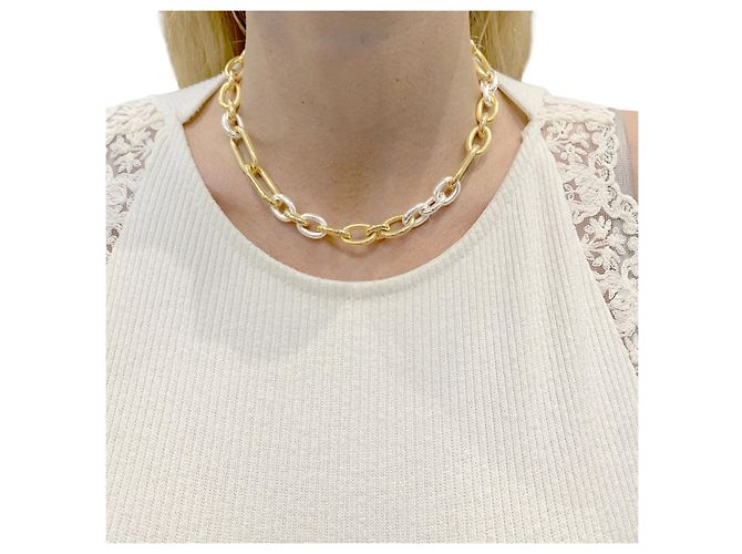 Collana Pomellato vintage, tre ori. - vista 5