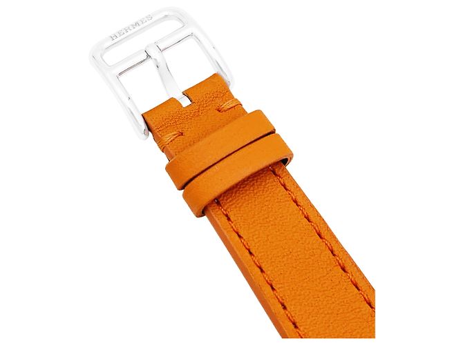 Reloj para Mujer Hermès, "Heure H", acero, esfera naranja. - vista 3