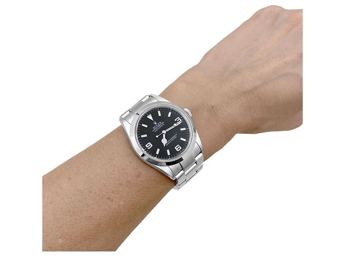 Rolex "Oyster Perpetual Explorer" Uhr, Stahl. - Ansicht 5