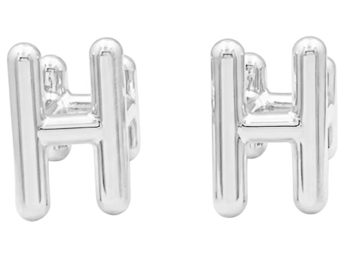Gemelli Hermès, "Ever Chaîne d'Ancre", argento. - vista 3