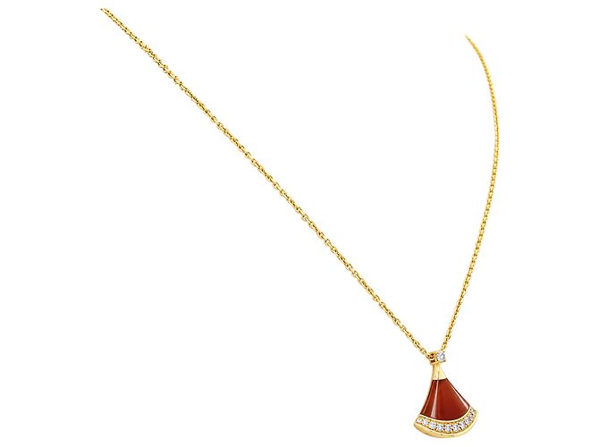 Collana Bulgari, "Divas' Dream", oro rosa, cornalina e diamanti. - vista 2